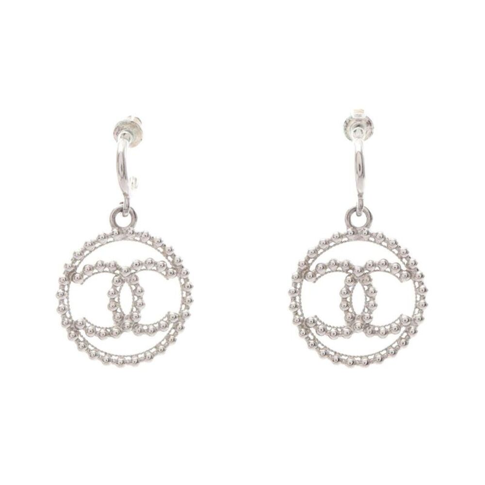Chanel Coco Mark Metal Earrings